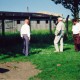 Lager Ammendorf 1992. V.l.n.r. Siem van der Meij, Frans Korf en Claus Hauptmann uit Zöschen.