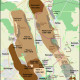 Kaart met de bruinkoolafgravingen in de omgeving van Helmstedt. Bron Wikipedia