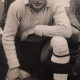 Henk Leuven, korfballer bij THB in 1949. Foto familie Leuven