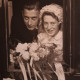 Henk en zijn bruid Wilhelmina op 4 januari 1949. Foto familie Leuven
