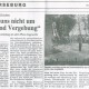 Mitteldeutsche Zeitung 1 juni 1992 Inwijding Ehrenfriedhof in Zöschen op de oorspronkelijke plaats