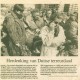 IJmuider Courant 21 april 1994. Herdenking Duitse terreurdaad. De pijl wijst Hans Gutteling aan.
