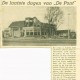 Uit de krant van 10 februari 1955. De sloop van Bioscoop De Pont.