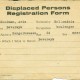 Registratie als Displaced Person in Sangerhausen mei 1945