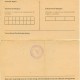 Aanmeldingskaart voor gerepatrieerden van 5 juni 1945 achterzijde