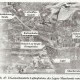 Luchtfoto 8 april 1945 o.a. kamp Mascherode, Griegstraße Braunschweig. De speldenprikken zijn bomkraters.