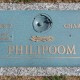 De grafsteen van Jack Philipoom om Stonewall Memory Gardens, Virginia, USA.