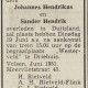 De aankondiging van de herbegrafenis. IJmuider Courant 16 juni 1951.