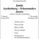 Overlijdensbericht Jannie Aardenburg-Schoenmaker. Bron www.online-familieberichten.nl