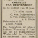 Overlijdensbericht Cor van Duijvenbode IJmuider Courant 7 juni 1948