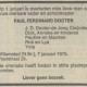 Overlijdensbericht Paul Docter. Bron NRC Handelsblad 7 januari 1975.