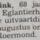 Overlijdensbericht Ad de Mink. Limburgsch Dagblad 05-08-1994.