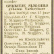 Overlijdensbericht Geertje Varkevisser. Bron: Haarlemse Courant 27 juni 1944.