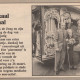 40-jarig jubileum bij Hoogovens op 26 maart 1987. Henk en Gré bij het draaiorgel.